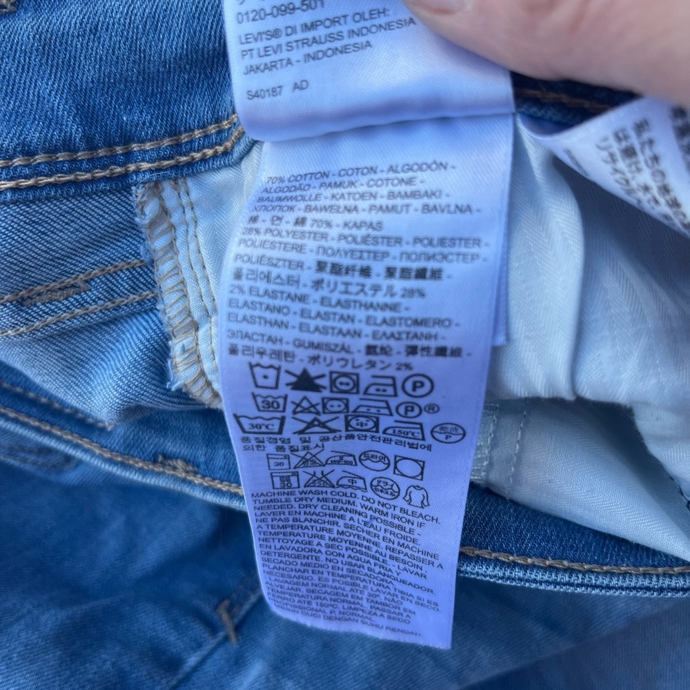 Levi's Demi Curve Jeans Womens Sz 10/27 Ankle Skinny Blue Low Rise Denim - Picture 10 of 10